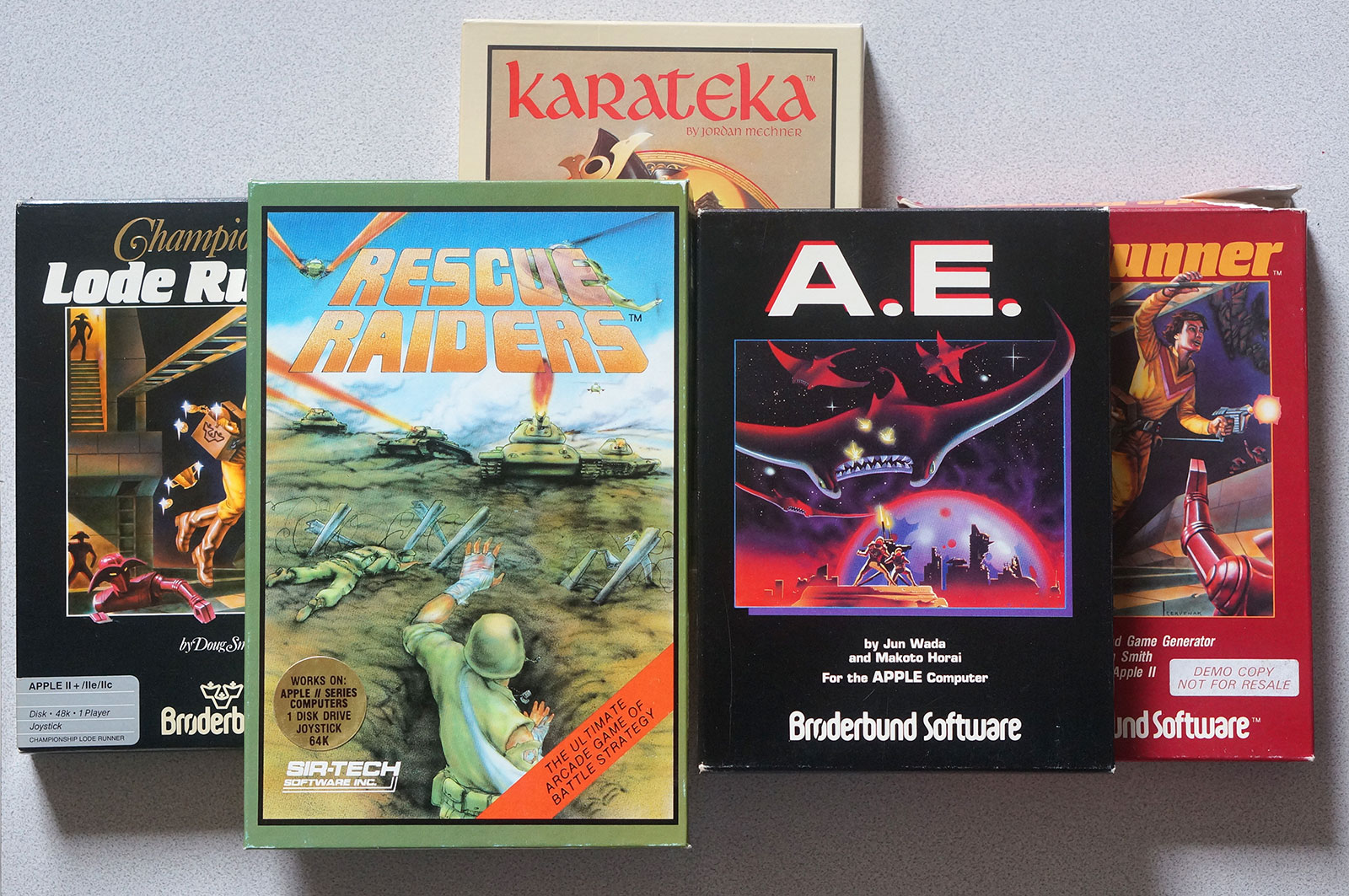 Prototype Apple II Games - Dealer Demo - Rescue Raiders - A.E.