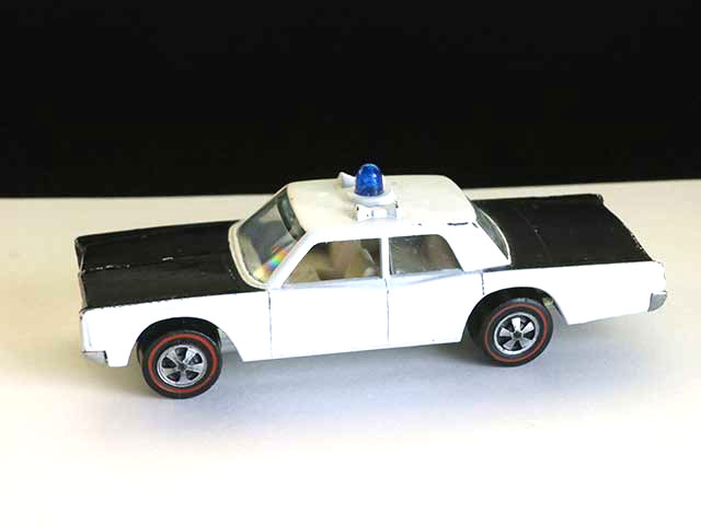 Hot Wheels Redline Prototype Police Cruiser Blue Siren