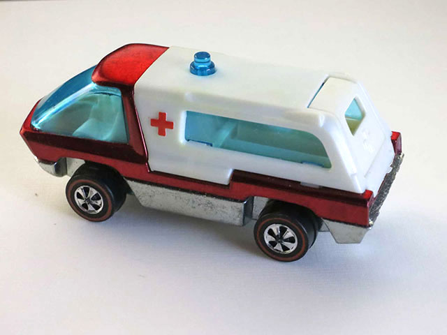 Hot Wheels Redline Red Ambulance